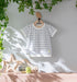 Kids 和ニットTシャツ 井桁模様(全3色)S・M(+¥100)・L(+¥200)